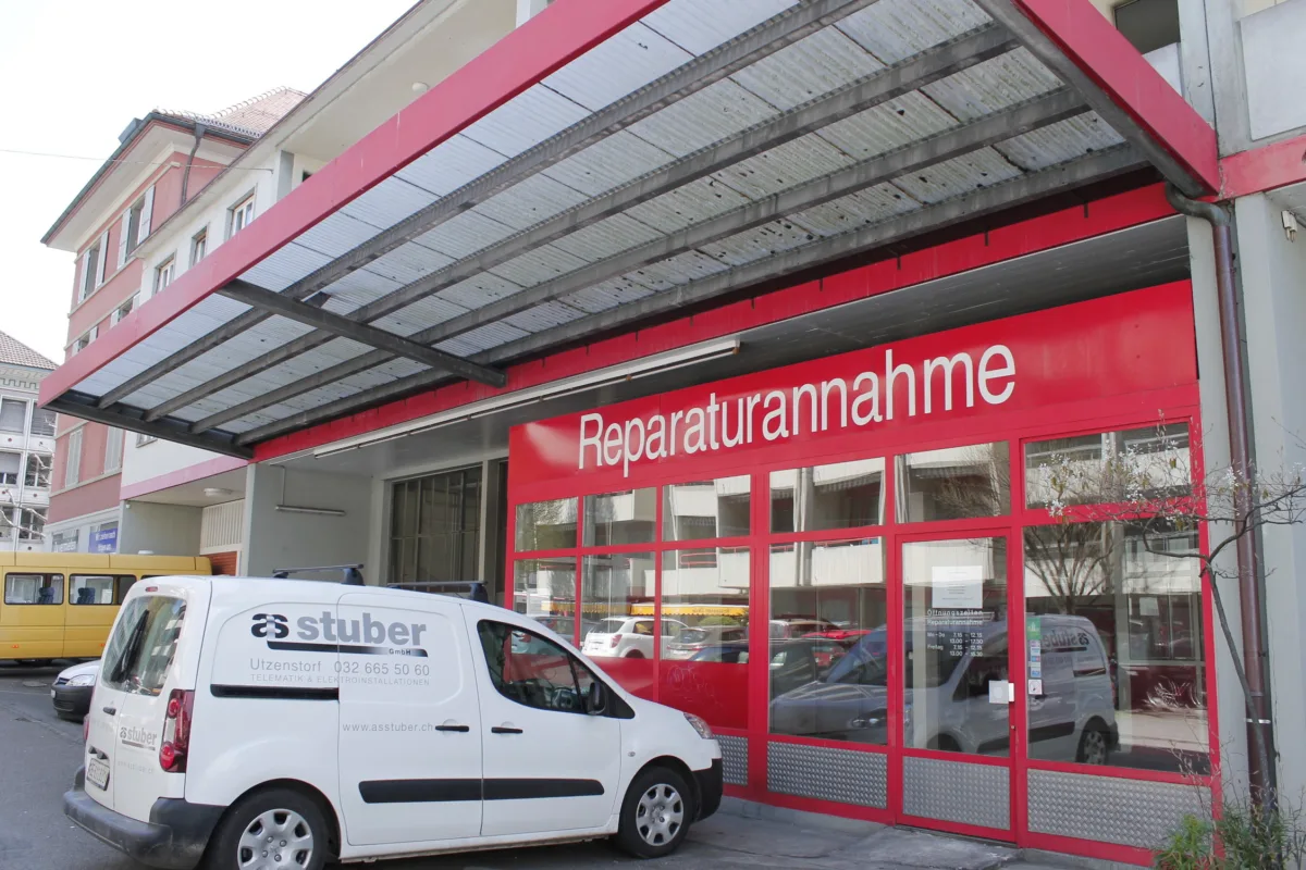 Die alte Garage - der neue Bärner Brocki Standort